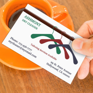 Visita Tarjeta de presentación para lavandería de tintore