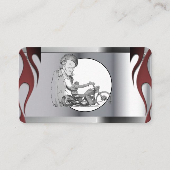 Visita Tarjeta de presentación para motocicletas (Anverso)