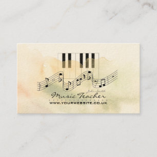 Visita Tarjeta de presentación para músicos/profesores de