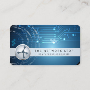 Visita Tarjeta de presentación para ordenadores con circu