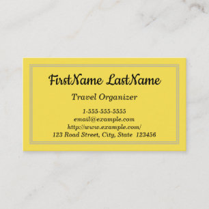 Visita Tarjeta de presentación para organizador de viajes