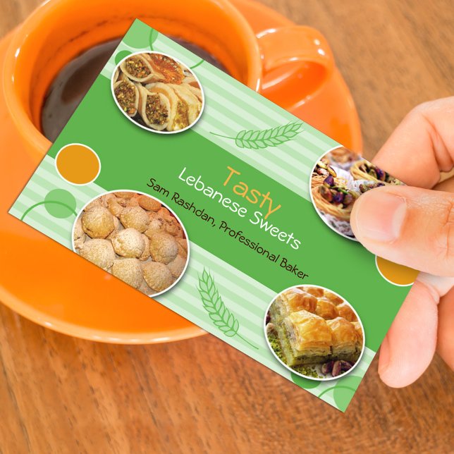 Visita Tarjeta de presentación para pastas libanesas árab (Subido por el creador)