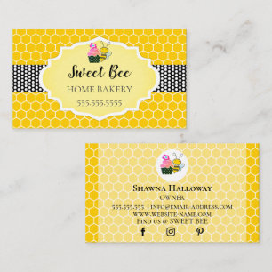 Visita Tarjeta de presentación para pastelería dulce Ho