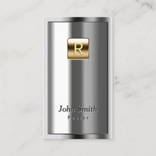 Visita Tarjeta de presentación para pastores metálicos co