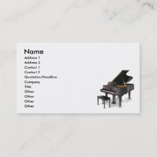 Visita Tarjeta de presentación para piano