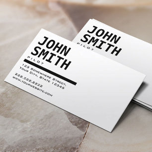 Visita Tarjeta de presentación para piloto/Aviador en bla