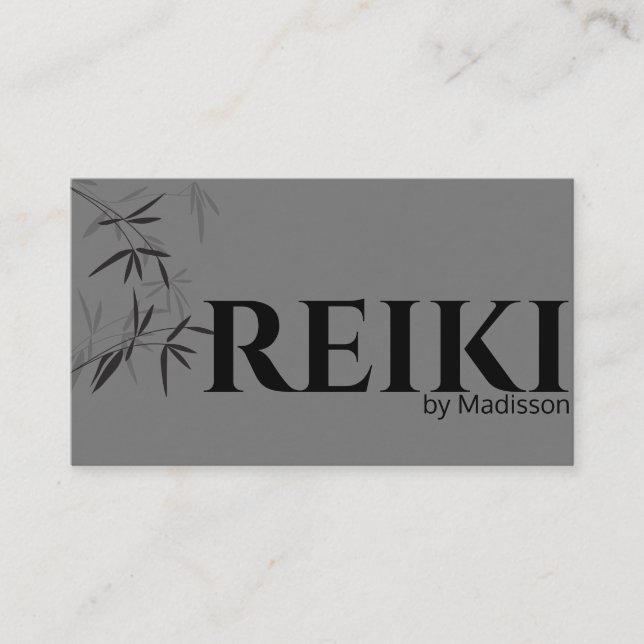 Visita Tarjeta de presentación para practicantes de Reiki (Anverso)