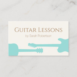 Visita Tarjeta de presentación para profesoras de guitarr