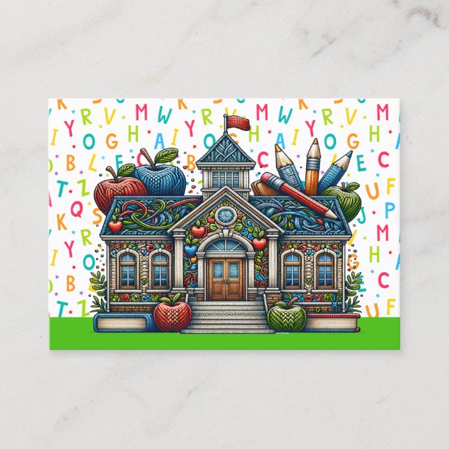 Visita Tarjeta de presentación para profesores (Anverso)