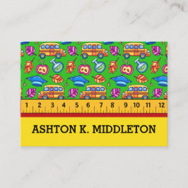 Visita Tarjeta de presentación para profesores