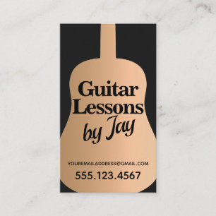 Visita Tarjeta de presentación para profesores de guitarr