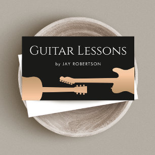 Visita Tarjeta de presentación para profesores de guitarr