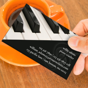 Visita Tarjeta de presentación para profesores de piano