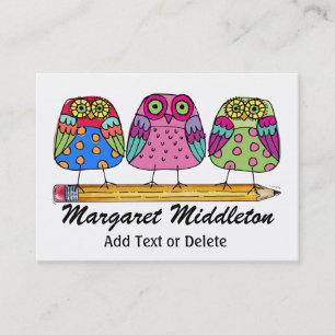 Visita Tarjeta de presentación para profesores/educación 