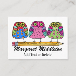 Visita Tarjeta de presentación para profesores/educación 