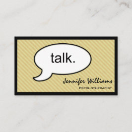 Visita Tarjeta de presentación para psicoterapeutas Cloud