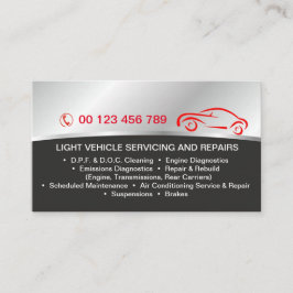Visita Tarjeta de presentación para servicios de automóvi