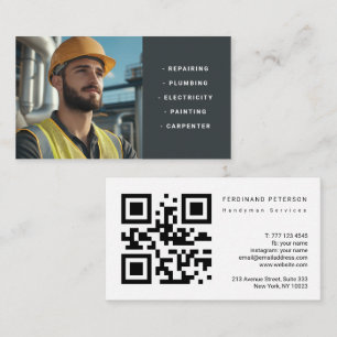 Visita Tarjeta de presentación para servicios de hombre h
