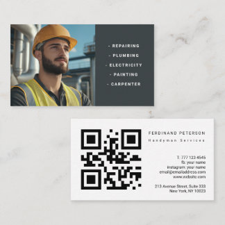 Visita Tarjeta de presentación para servicios de hombre h
