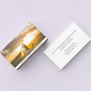 Visita Tarjeta de presentación para un Boda fotográfico m