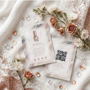 Visita Tarjeta de presentación para uñas Rose Gold Exquis