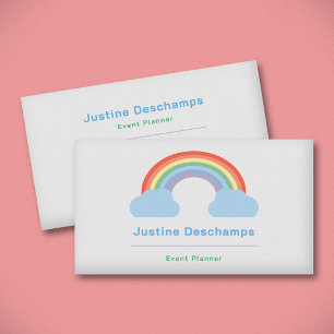Visita Tarjeta de presentación Pastel Arcoiris