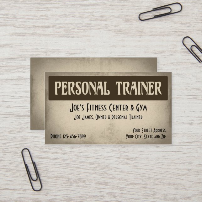 Visita Tarjeta de presentación personal (Anverso/Reverso In Situ)