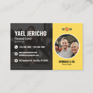 Visita Tarjeta de presentación personal de entrenador ele
