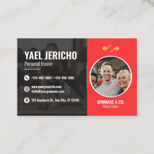 Visita Tarjeta de presentación personal de entrenador ele