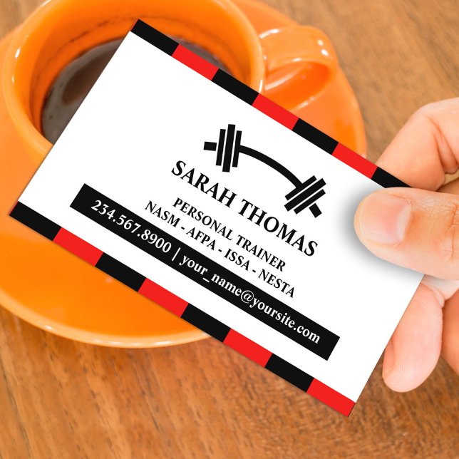 Visita Tarjeta de presentación personal de fitness (Subido por el creador)