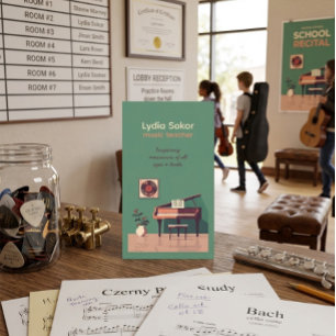 Visita Tarjeta de presentación personalizable de profesor