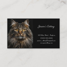 Tarjeta de presentación personalizable para gaterí