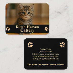 Visita Tarjeta de presentación personalizable para gaterí