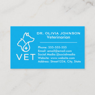 Visita Tarjeta de presentación personalizable veterinaria