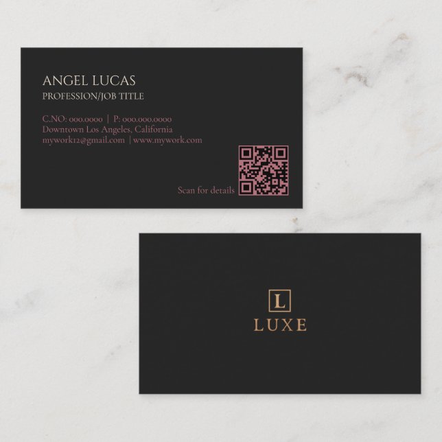 Visita Tarjeta de Presentación Personalizada (Anverso / Reverso)