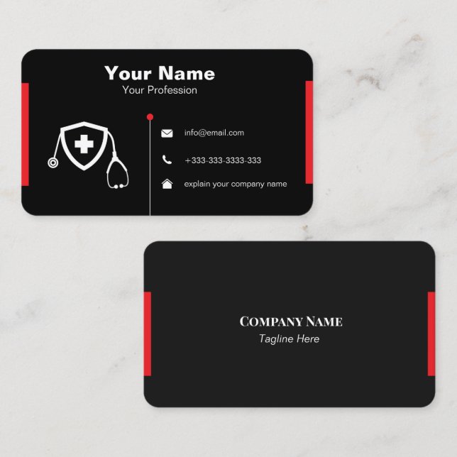 Visita tarjeta de presentación personalizada (Anverso / Reverso)