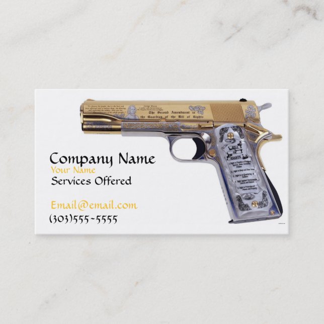 Visita Tarjeta de presentación personalizada 1911 (Anverso)