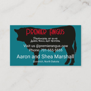 Visita Tarjeta de presentación personalizada Angus Bull S
