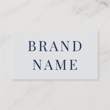 Tarjeta de presentación personalizada azul y blanc