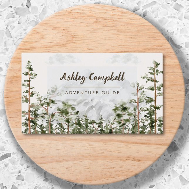 Visita Tarjeta de presentación personalizada de bosque de (Close up)