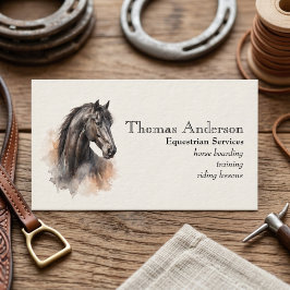 Visita Tarjeta de presentación personalizada de caballo e