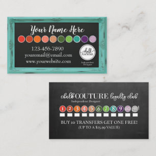 Visita Tarjeta de presentación personalizada de Chalk Cou