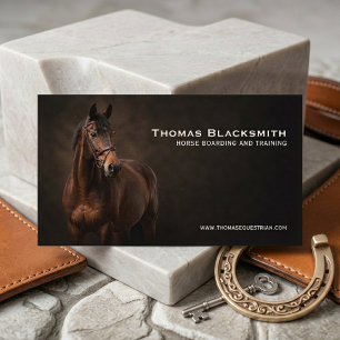Visita Tarjeta de presentación personalizada de equestre 