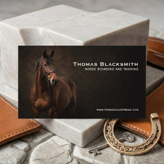 Visita Tarjeta de presentación personalizada de equestre 