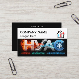 Visita Tarjeta de presentación personalizada de HVAC con 