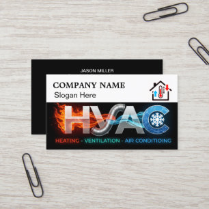 Visita Tarjeta de presentación personalizada de HVAC con 