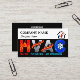 Visita Tarjeta de presentación personalizada de HVAC con 