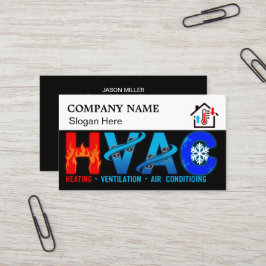Visita Tarjeta de presentación personalizada de HVAC con 