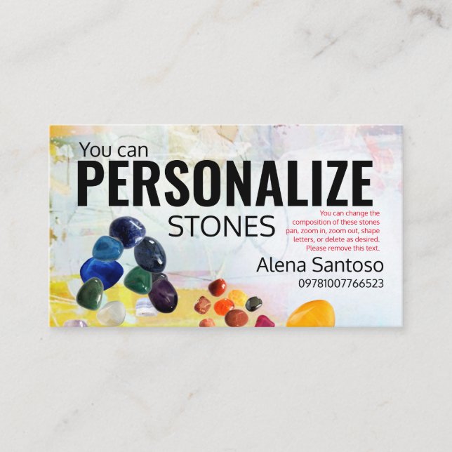 Visita Tarjeta de presentación personalizada de Stones (Anverso)