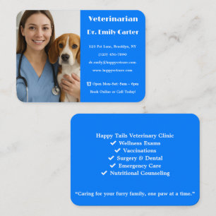 Visita Tarjeta de presentación personalizada de veterinar